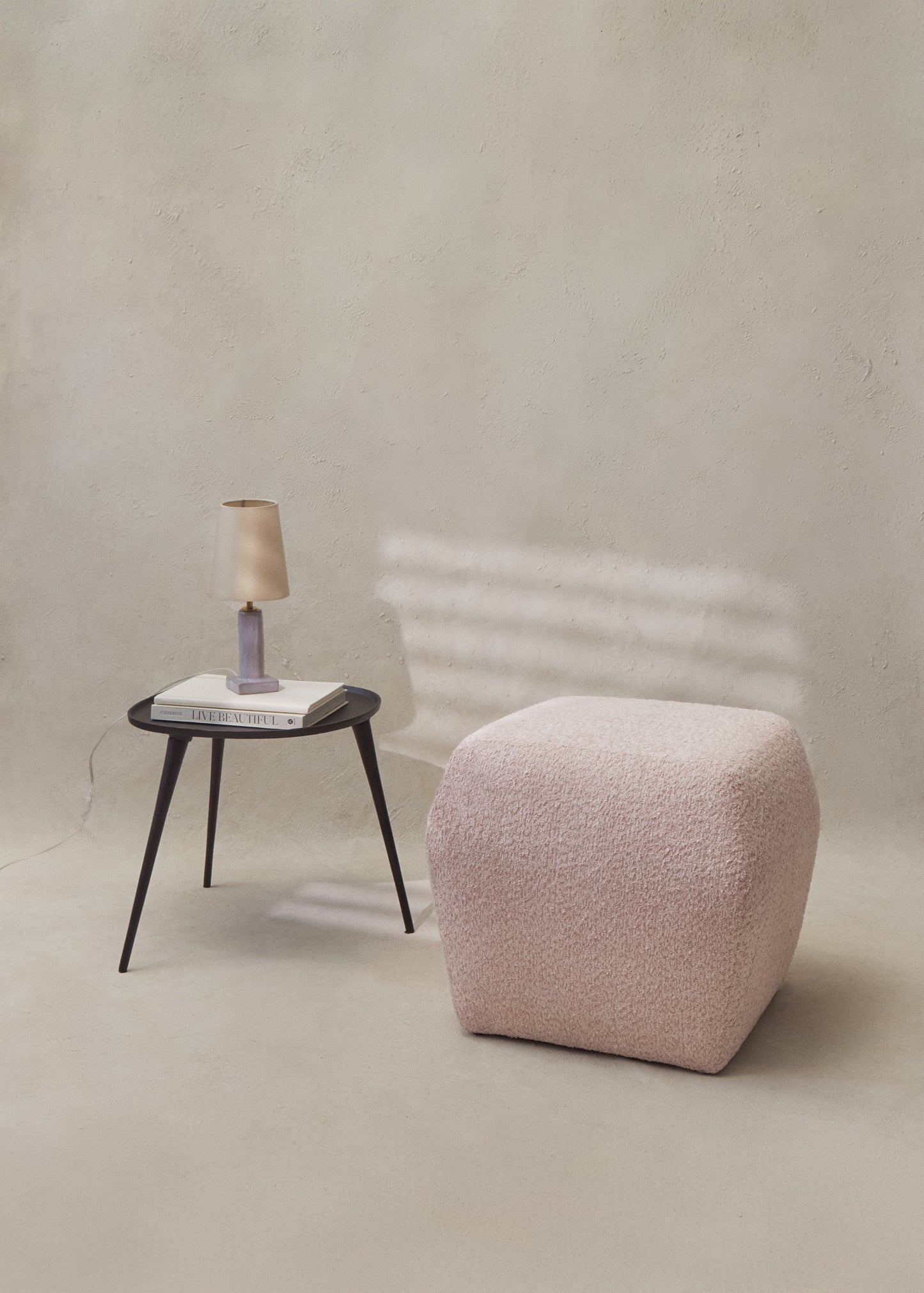 LÁMPARA BLOOM GRIS / SEDA GRIS PERLA