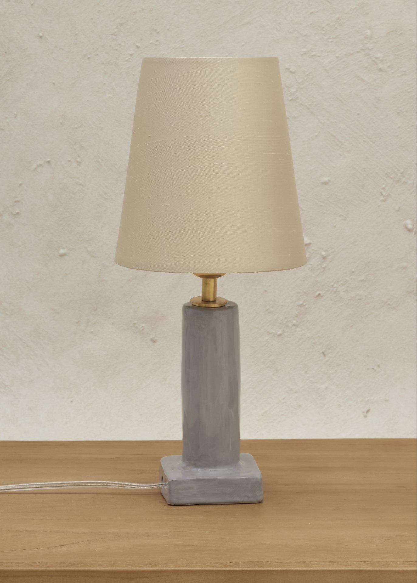 LÁMPARA BLOOM GRIS / SEDA GRIS PERLA