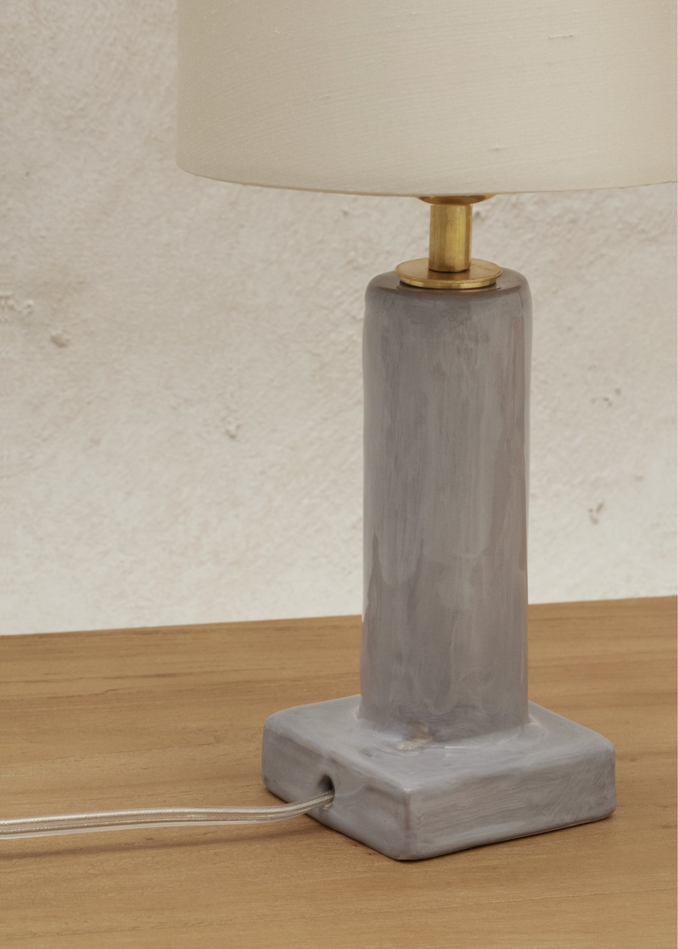 LÁMPARA BLOOM GRIS / SEDA GRIS PERLA